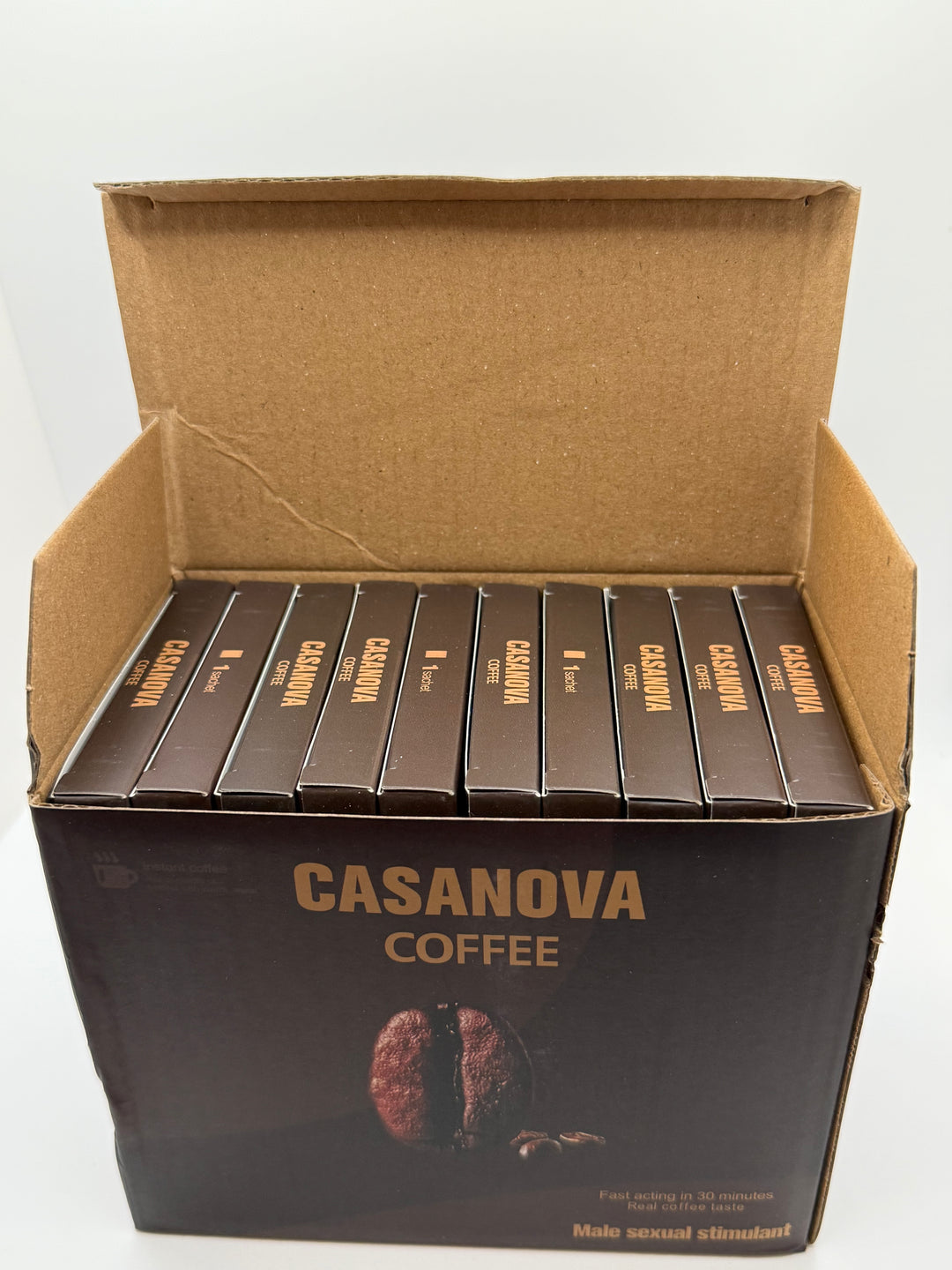 (10-Pack) Casanova Coffee™ Men’s Instant Coffee Blend - Sexual - Stimulant & Stamina