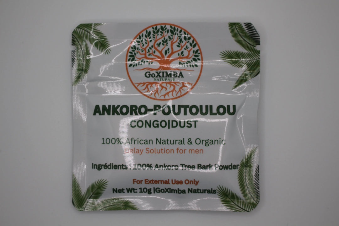 Ankoro Poutoulou, Putulu, Congo dust natural tree bark powder from Africa natural delay desensitizer to help maximize sensation and last longer in bed 10g bag