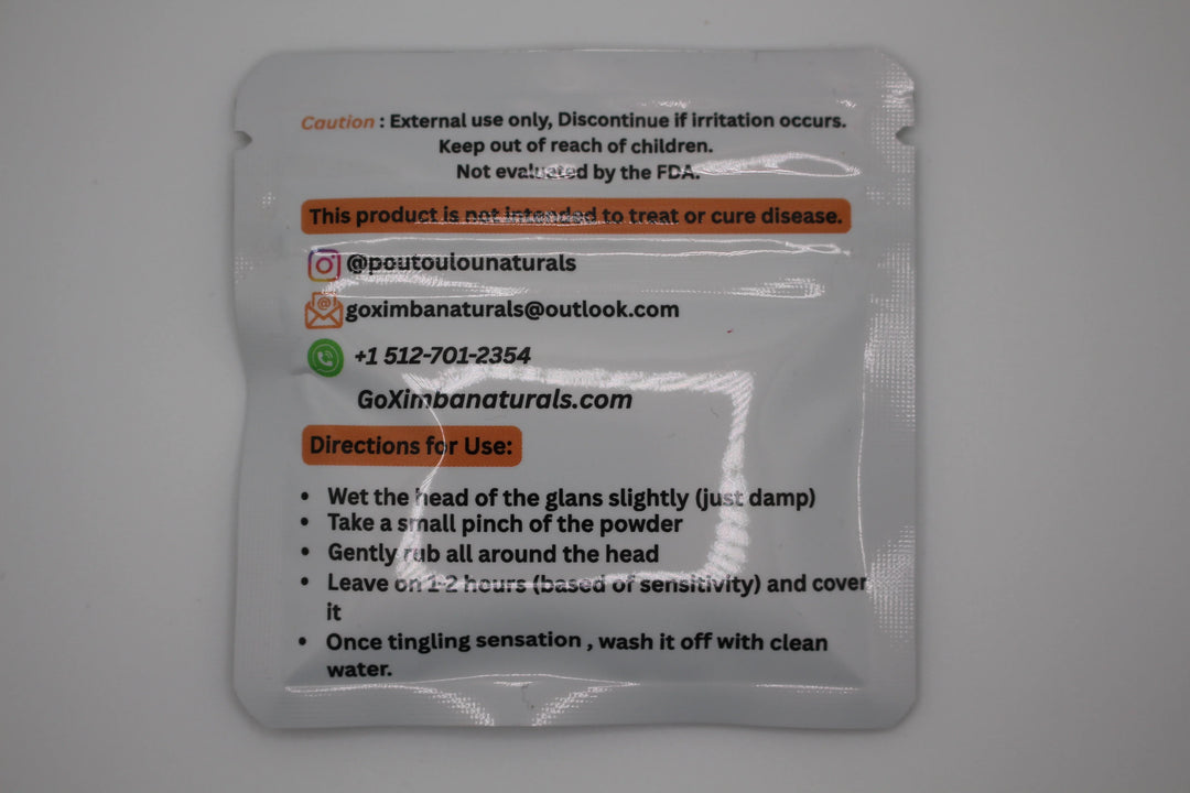 Ankoro Poutoulou, Putulu, Congo dust natural tree bark powder from Africa natural delay desensitizer to help maximize sensation and last longer in bed 10g bag