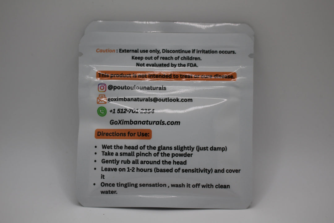 Ankoro Poutoulou, Putulu, Congo dust natural tree bark powder from Africa natural delay desensitizer to help maximize sensation and last longer in bed 10g bag