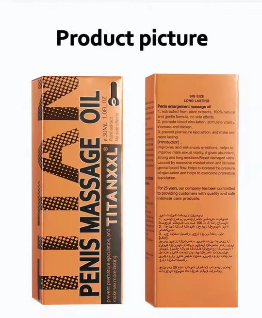 Male Enhancement Body Oil for Private Part, Men's Re-Vitalize Enlargement Oil, Enhance Size and Performance, Bigger Thicker and Stronger (STRENGTENING XXL Oil) 30 ML 1.0FL OZ