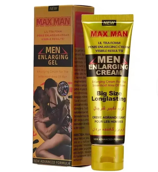 MAX MAN Men NATURAL Grow Enlarging Oil, New Advanced Formula 50g