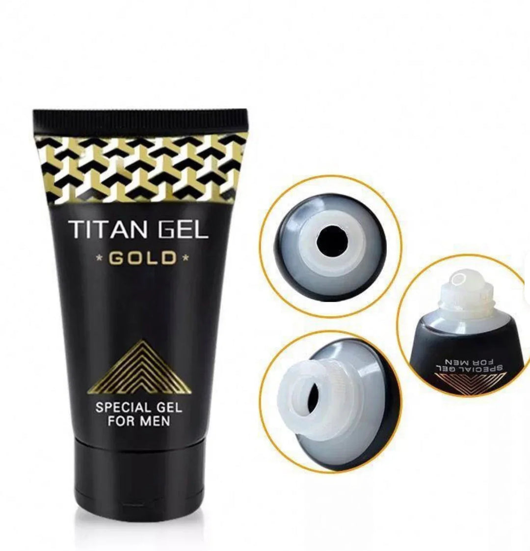 MEN TITAN GEL *GOLD* – MEN’S ENLARGER GEL | Get BIG | NO MORE Prem Ejac 💦