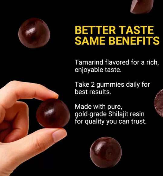 Himalayan Shilajit Herbal Gummies – Natural Mineral Blend – 60 Count