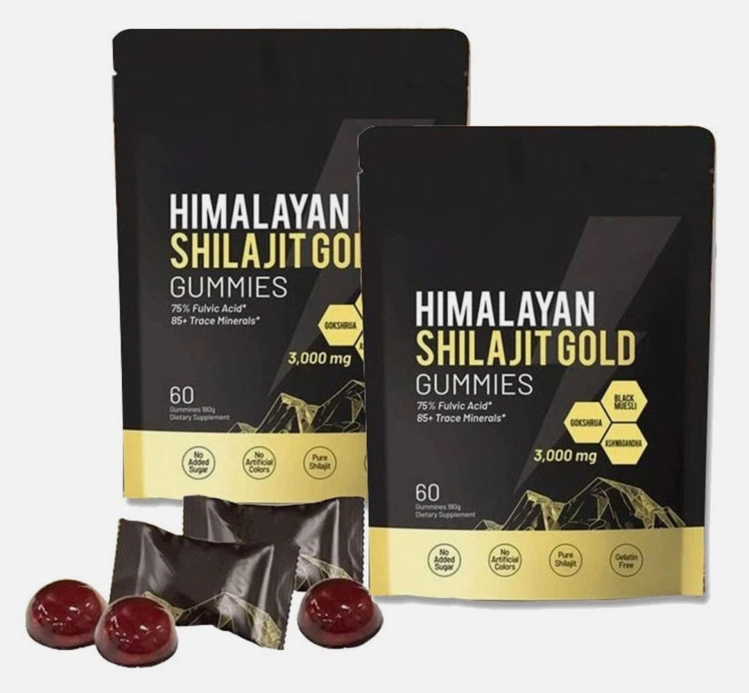 Himalayan Shilajit Herbal Gummies – Natural Mineral Blend – 60 Count