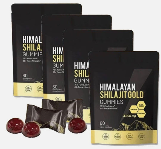 Himalayan Shilajit Herbal Gummies – Natural Mineral Blend – 60 Count