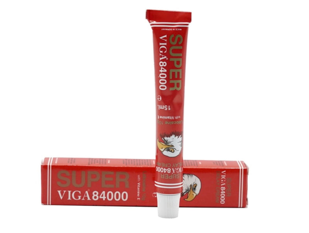 Super Viga 84000 Delay Cream for Men - (Red) - 0.50 Fl Oz