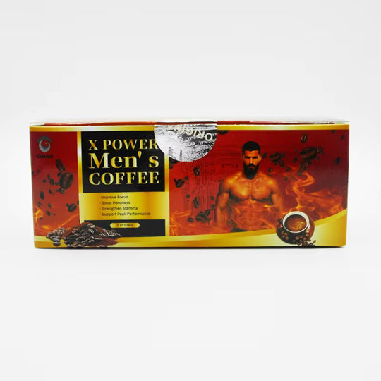 Man X Power Coffee Herbal Healthy Organic Herbs Instant Maca Black Power Coffee for Men