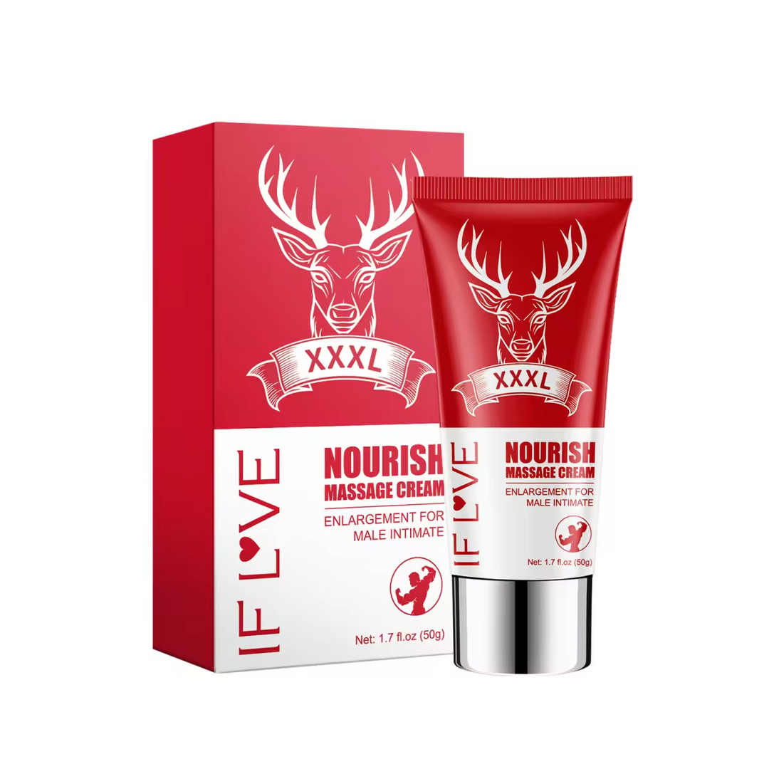 Nourrish Massage Cream, Lengthening Massage Cream | Consistent Stretching for Gradual Length Gain Over Cycles
