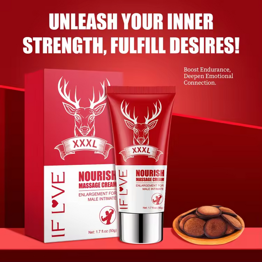Nourrish Massage Cream, Lengthening Massage Cream | Consistent Stretching for Gradual Length Gain Over Cycles