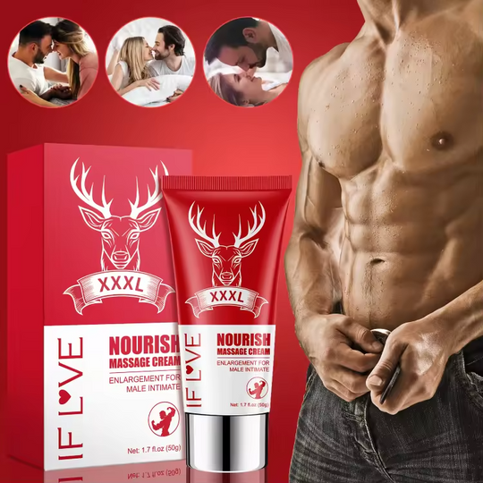 Nourrish Massage Cream, Lengthening Massage Cream | Consistent Stretching for Gradual Length Gain Over Cycles